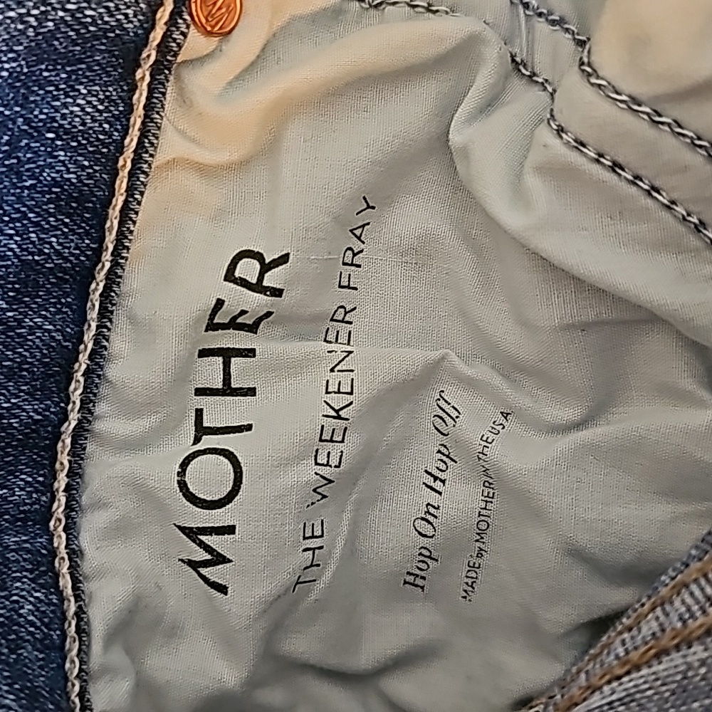 MOTHER Women's Blue Washed Flare Jeans - Picture 15 of 15